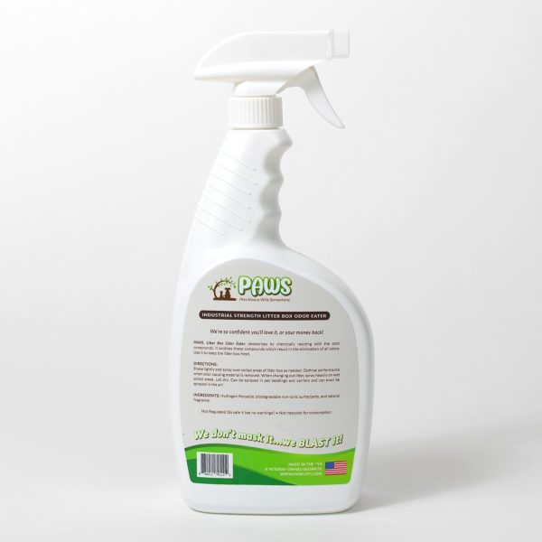 Litter Box Odor Eater product's bottle